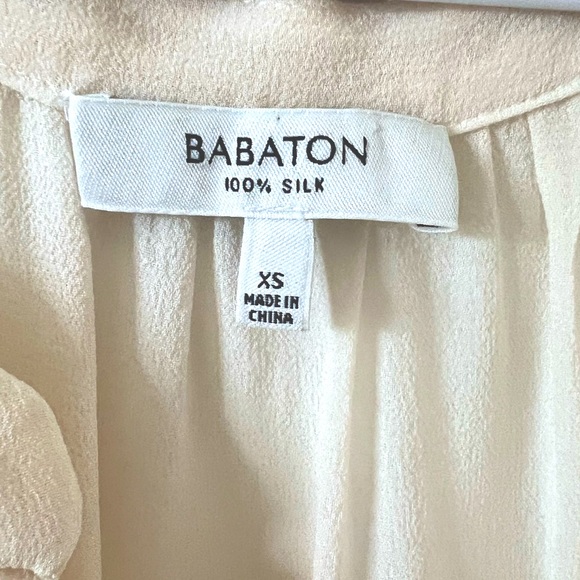 Babaton silk blouse size xs in cream - Picture 3 of 3